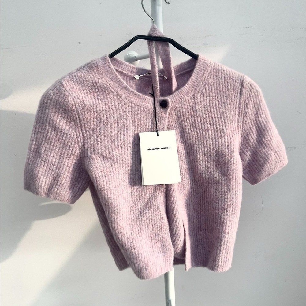 🚩steal Authentic Alexander Wang Lavender Frost Knit Sweater